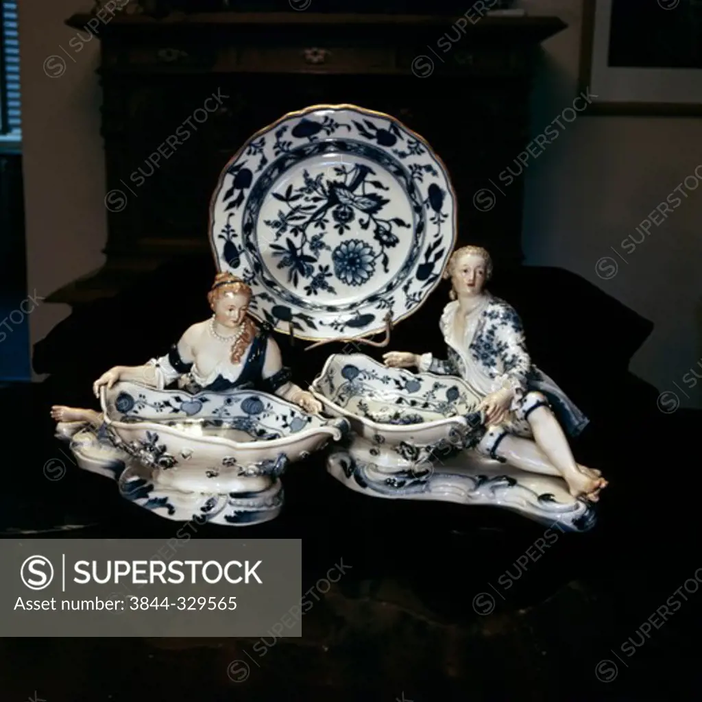 China, Royal Meissen Dresden Antiques-Housewares 
