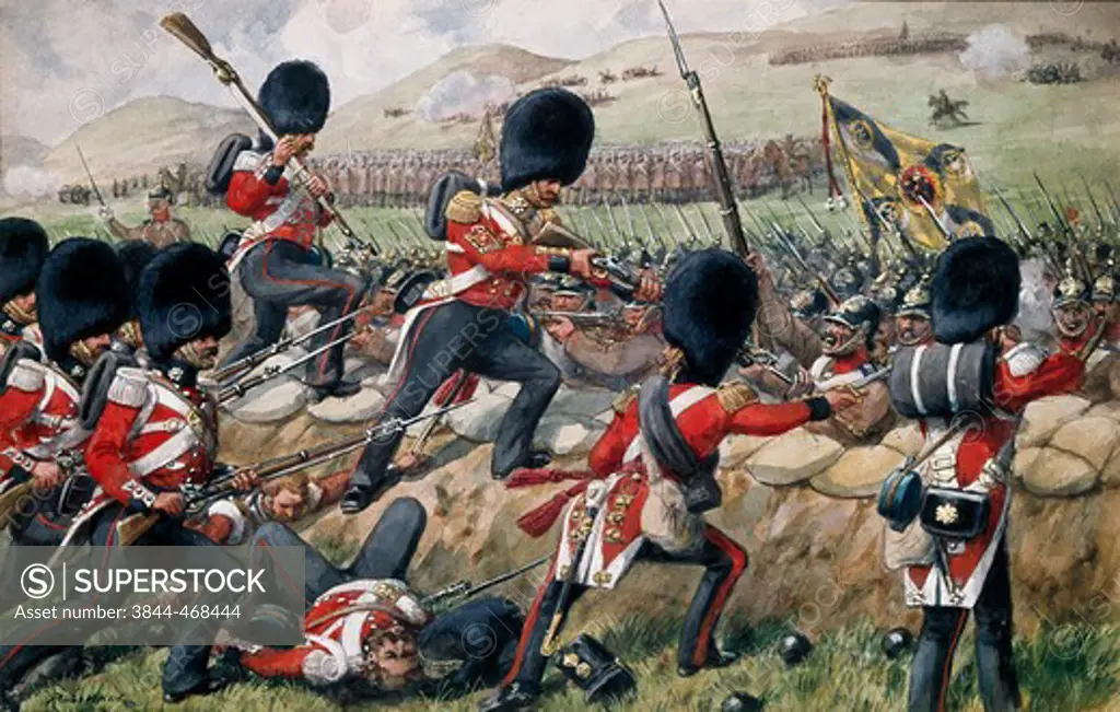 Detail of the Scots Fusilier Guards (Scots Guards) Richard Simkin (1840-1926, British)