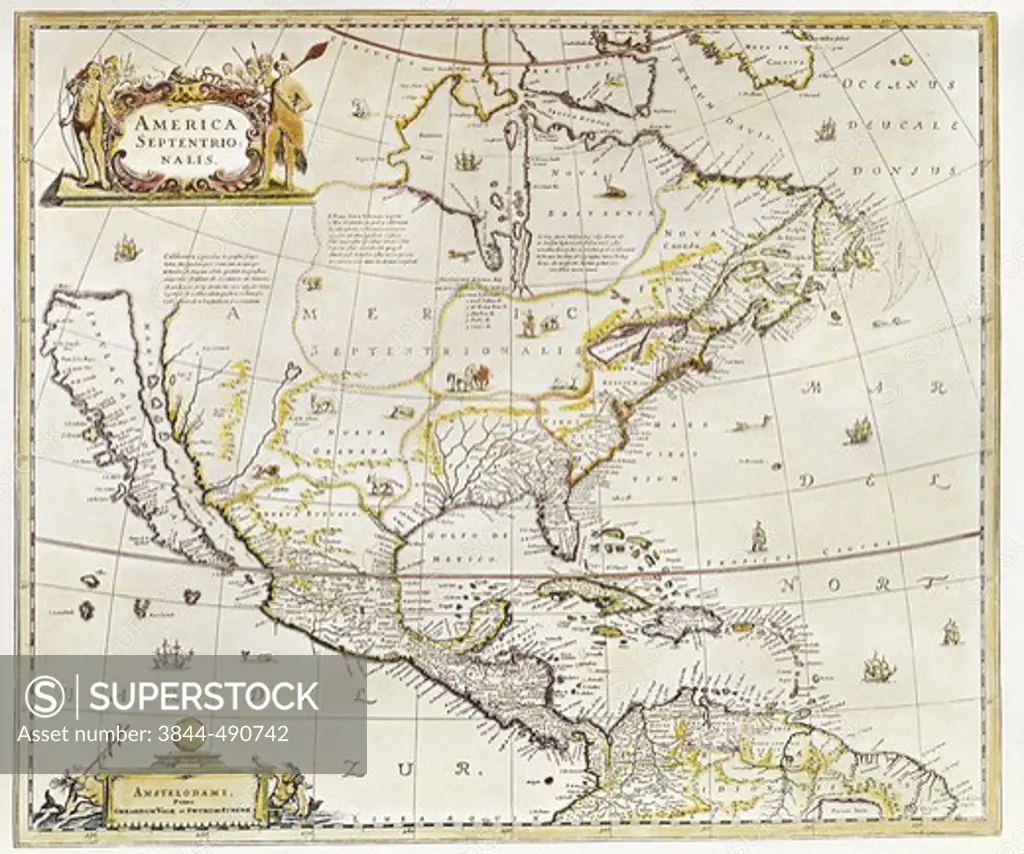 North America ca. 17th C. Maps