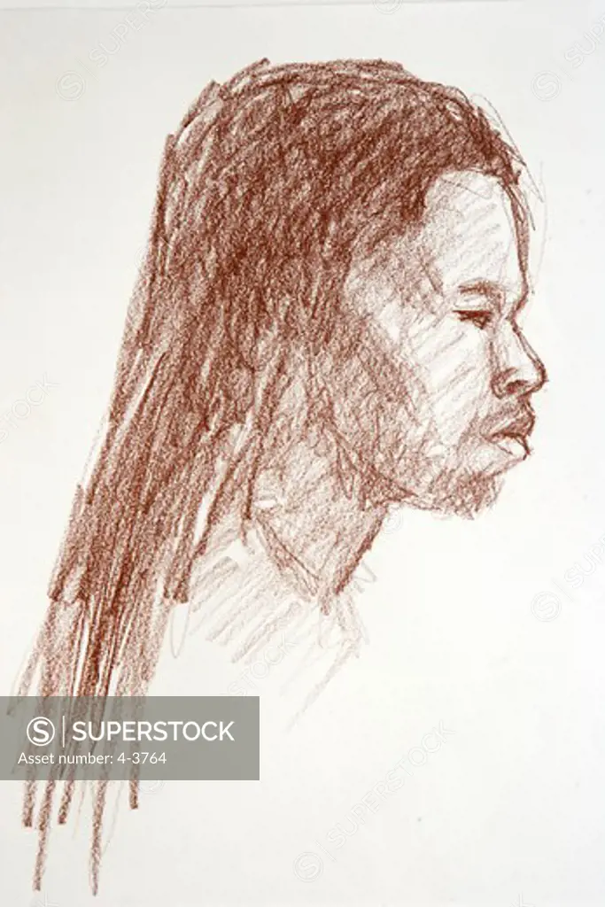 Profile of Kenny, drawing