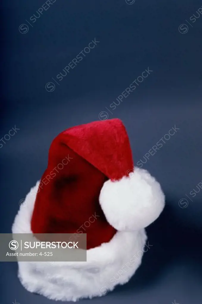 Close-up of a Santa hat