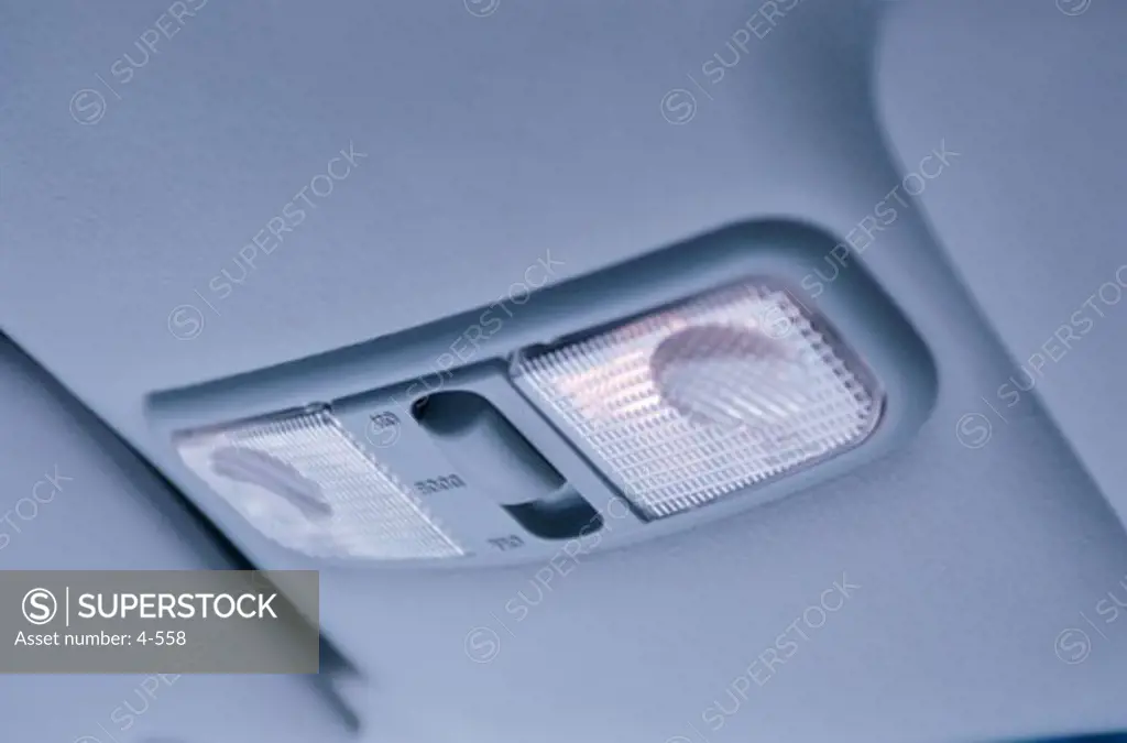 Close-up of a car light