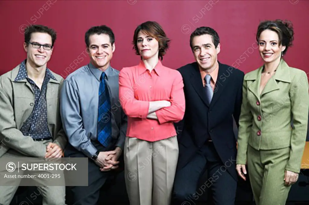 Portrait of business executives smiling