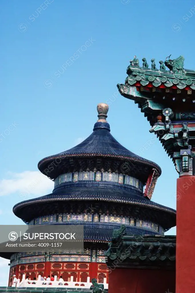Low angle view of a temple, Temple Of Heaven, Beijing, China