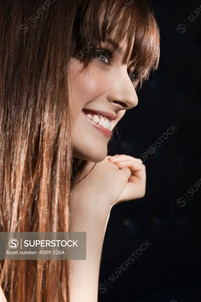 Close-up of a woman smiling
