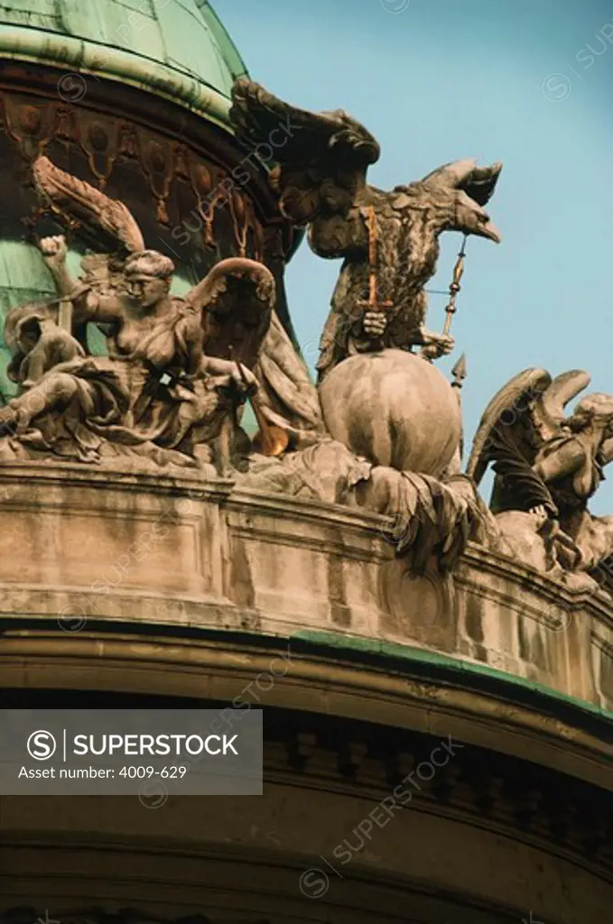 Statues at a palace, The Hofburg Complex, Heldenplatz, Vienna, Austria