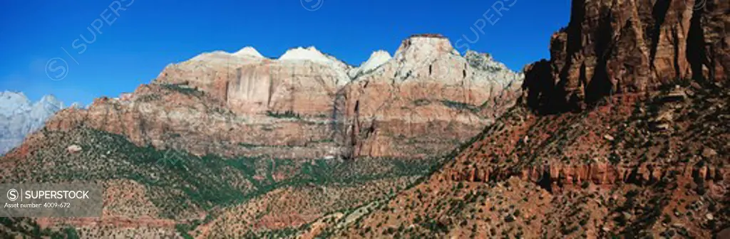 Rock formations, Zion National Park, Utah, USA