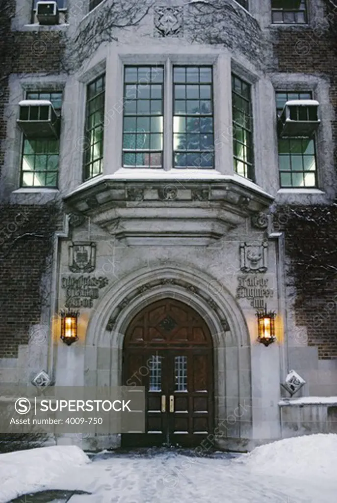 Facade of Hall of Engineering of an university, University Of Notre Dame, Notre Dame, South Bend, St. Joseph County, Indiana, USA