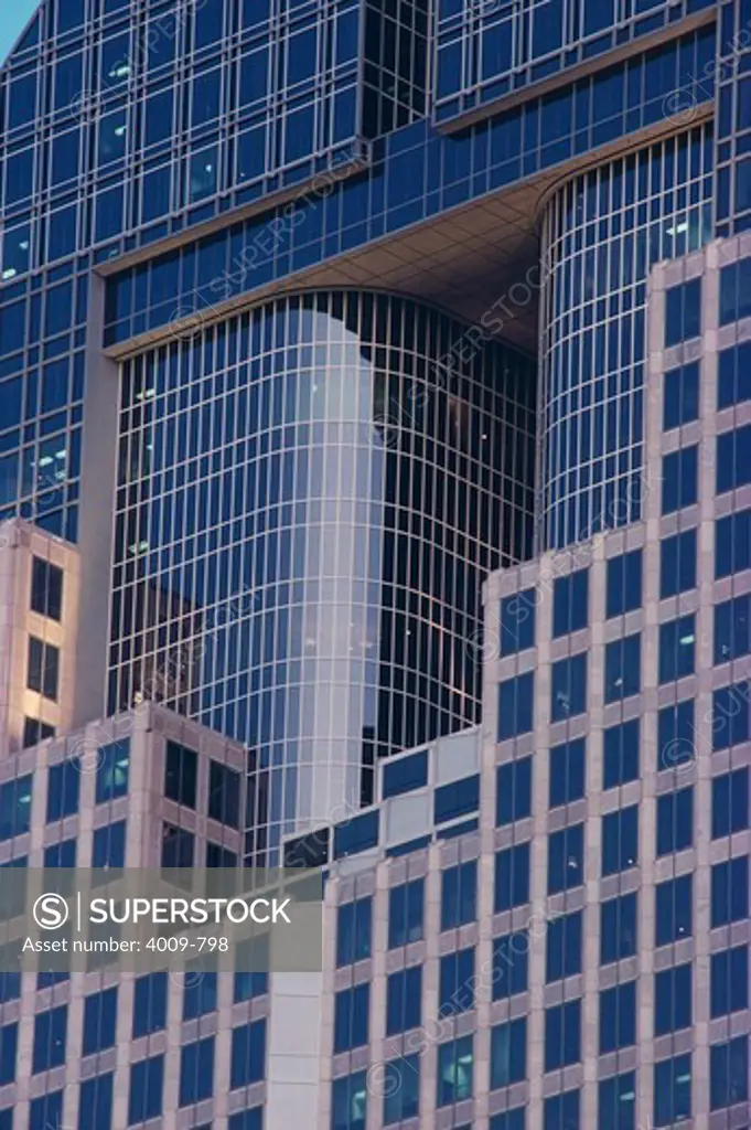 Low angle view of Chase Bank Tower, Dallas, Texas, USA