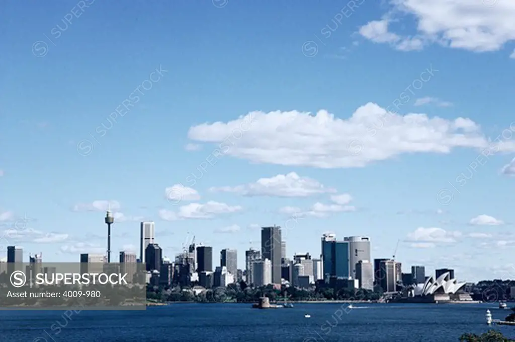 Skyscrapers at the waterfront, Centrepoint Tower, Sydney, New South Wales, Australia