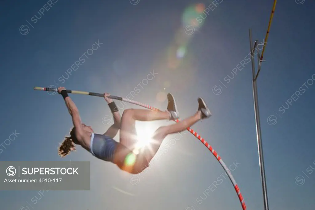 MANSFIELD, TEXAS - JANUARY 14: Portrait of Senior Shade Weygandt at Mansfield High School in Mansfield, Texas on Jan. 14, 2009. Weygandt is the nation's top pole vaulter and is rated the nation's #4 recruit in the ESPNU DyeStat rankings. (Jensen Walker/Getty Images for ESPN RISE Magazine)