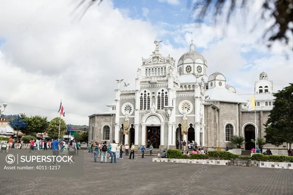 Facade of a basilica, Nuestra Senora De Los Angeles, Cartago, Costa Rica
