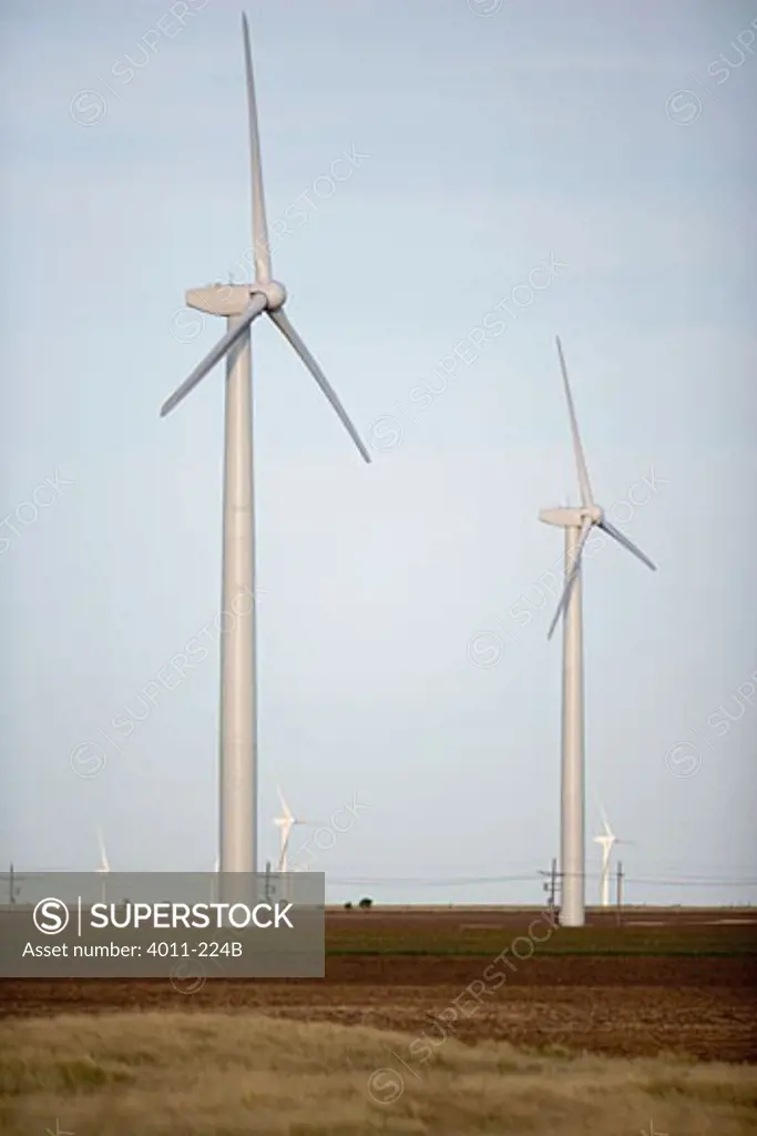 USA, Texas, Roscoe County, West Texas Wind Turbines