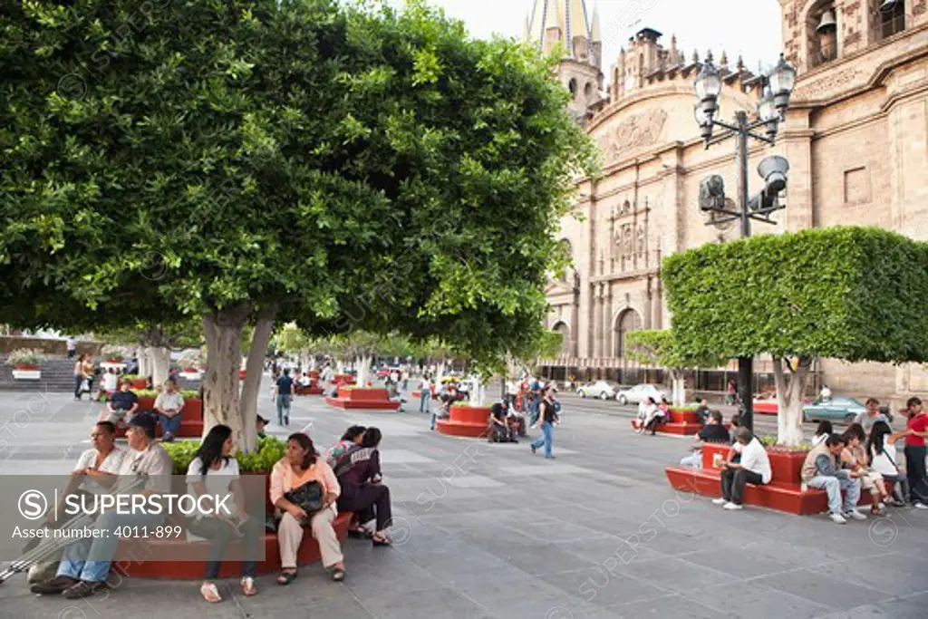 Mexico, Guadalajara, Plaza Downtown