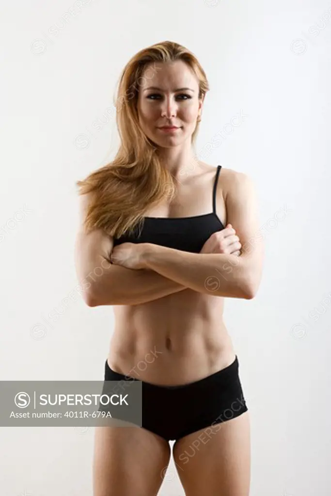 Female athletic trainer ready for workout