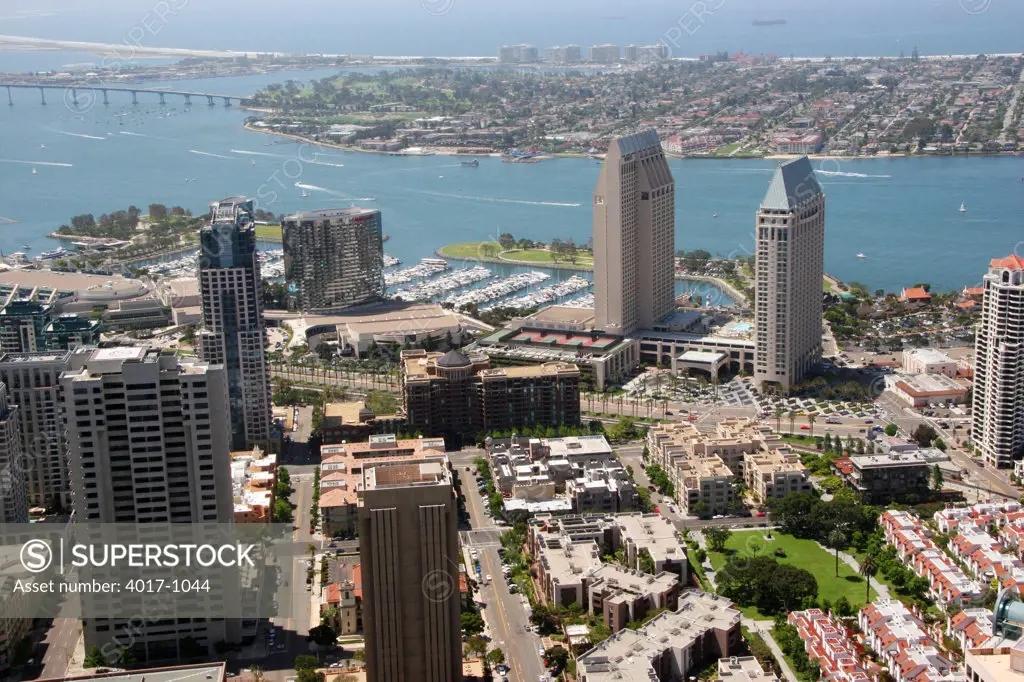 Aerial Downtown San Diego
