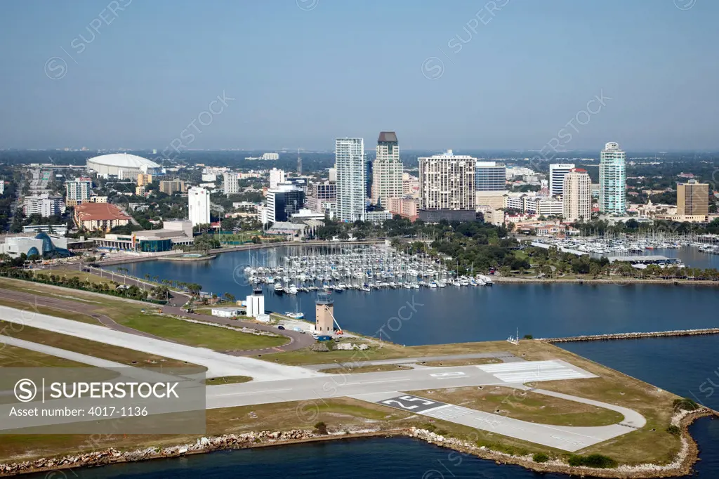 Albert Whitted Airport and St Pete Skyline