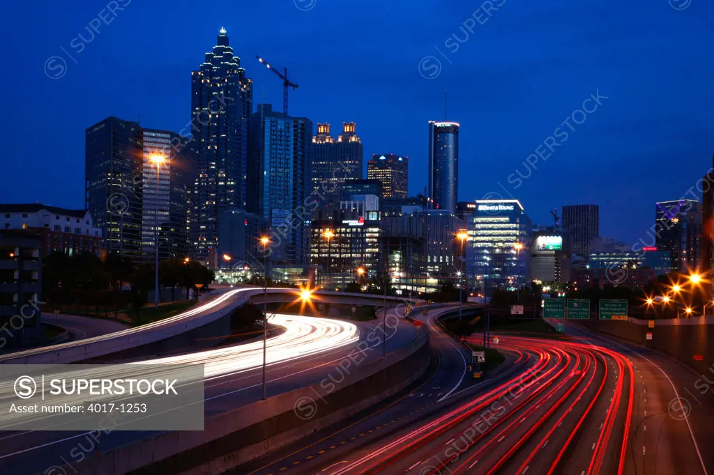SunTrust Plaza with Atlanta Skyline