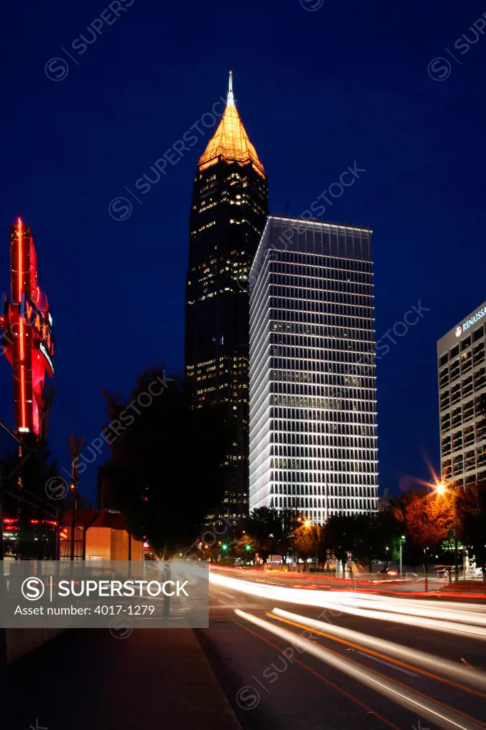 Midtown Atlanta at dusk