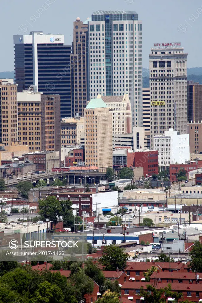 Birmingham Skyline with Bell South Building and Wells Fargo Tower
