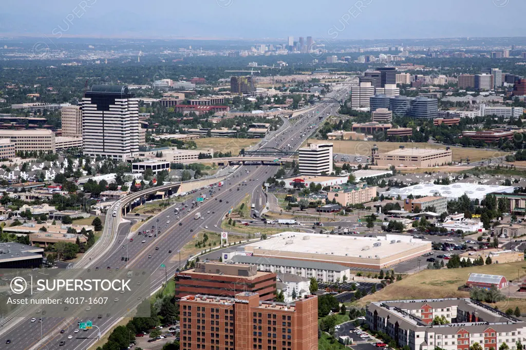 Aerial of Suburban Englewood and the Denver Tech Center