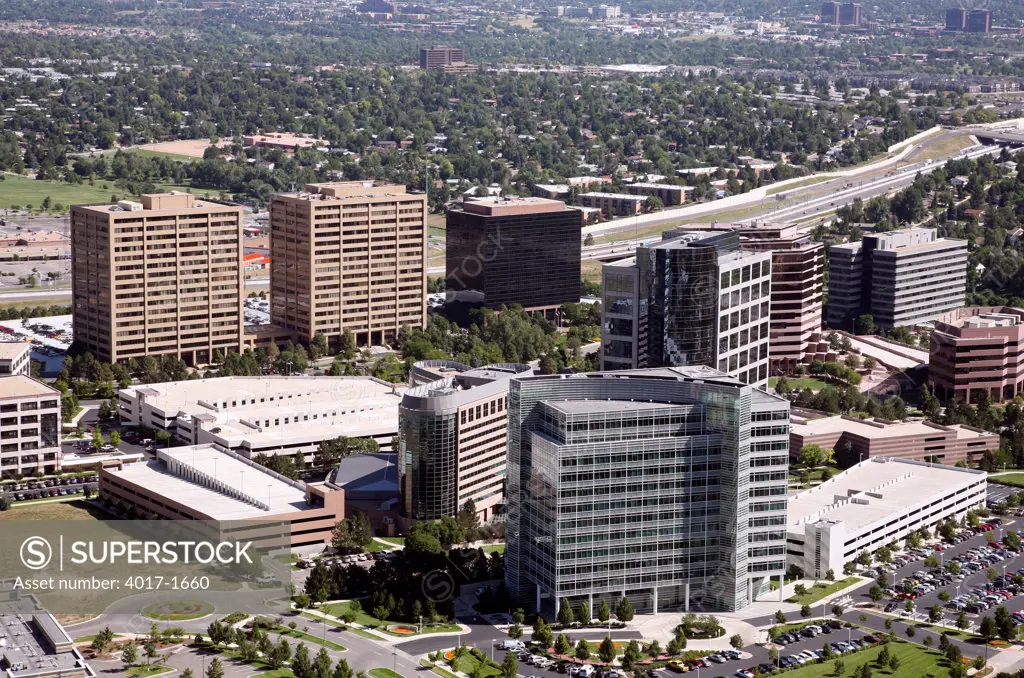 Aerial of the Denver Tech Center near Interstate 225