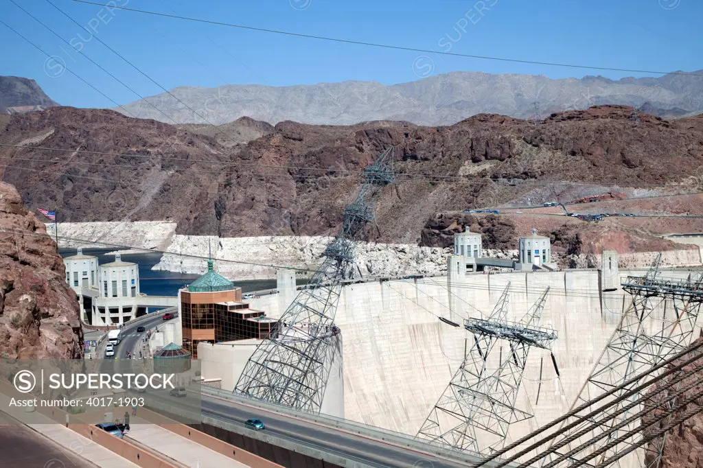 Hoover Dam near Boulder City in Nevada and Arizona