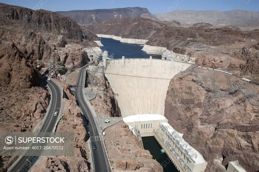 Hoover Dam near Boulder City in Nevada and Arizona