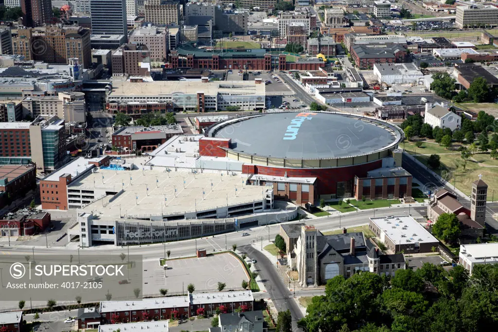 Fedex Forum Arena Aerial in Memphis, TN