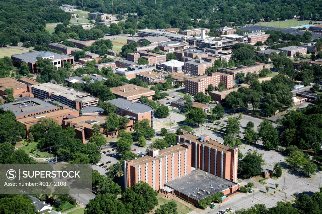 Aerial of University of Memphis