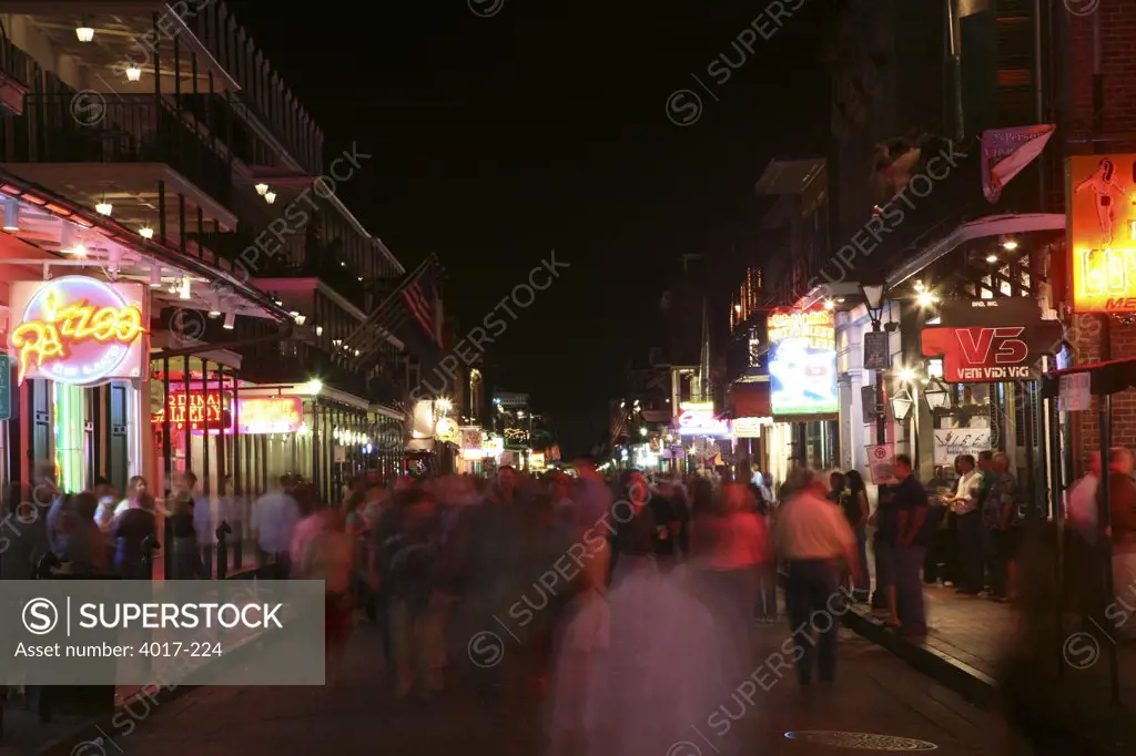 USA,  Louisiana,  New Orleans,  French Quarter,  Bourbon Street