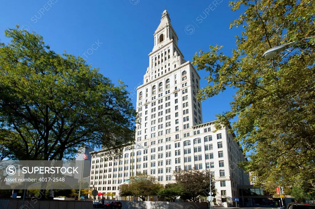 Low angle view of a building, Travelers Tower, Main Street Historic District No. 2, Hartford, Connecticut, USA
