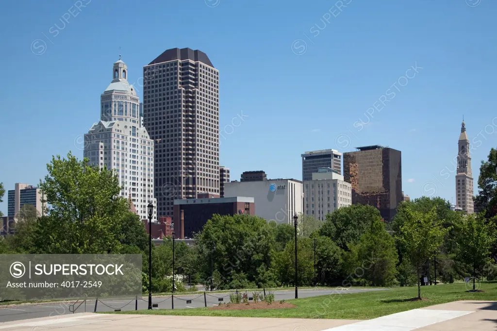 Buildings in a city, Hartford, Connecticut, USA