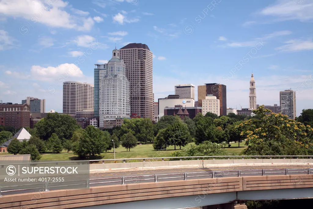 Buildings in a city, Hartford, Connecticut, USA