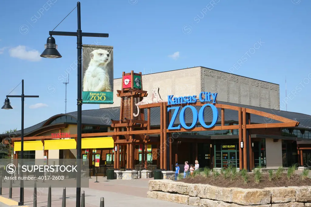 Facade of Kansas City Zoo, Kansas City, Missouri, USA