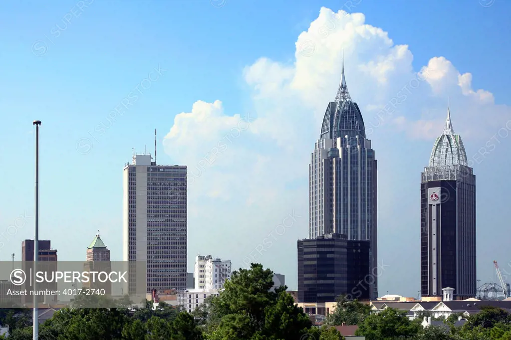 Skyscrapers in a city, RSA Battle House Tower, Mobile, Alabama, USA