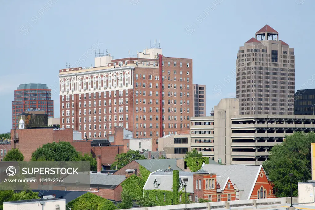 Buildings in a city, New Haven, Connecticut, USA