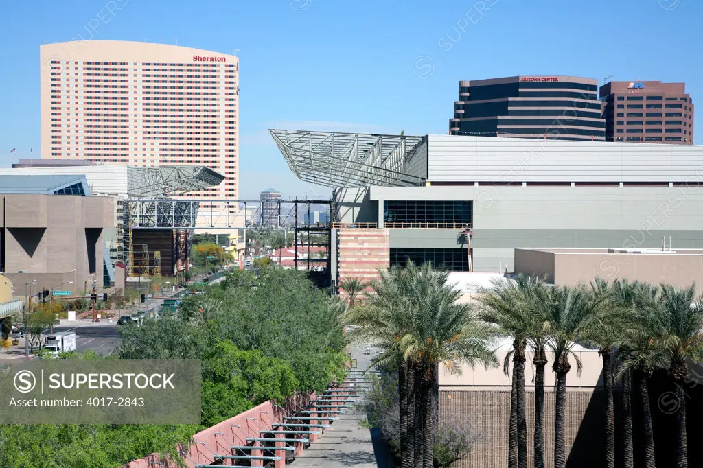 Skyscrapers in a city, Phoenix Convention Center, Phoenix, Arizona, USA