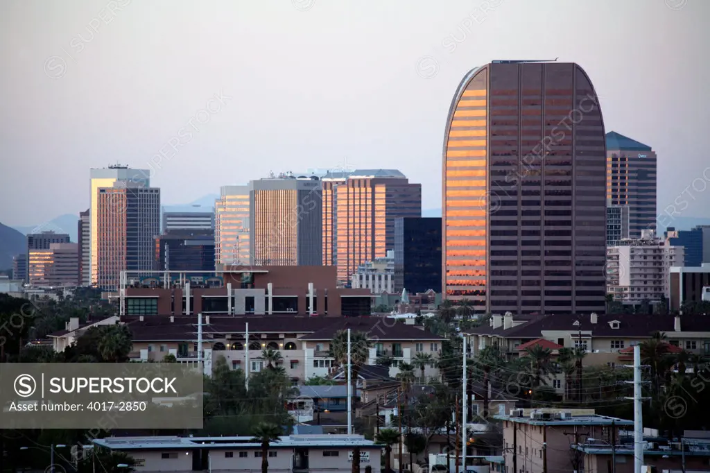 Skyscrapers in a city, Phoenix, Arizona, USA