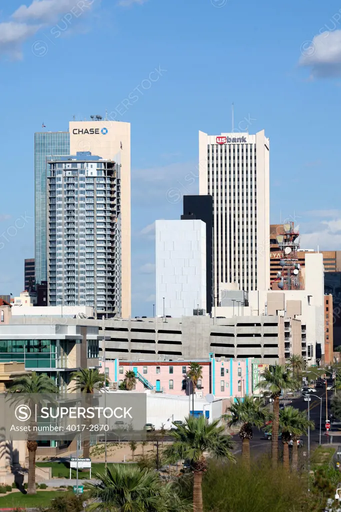 Skyscrapers in a city, Chase Tower, Phoenix, Arizona, USA