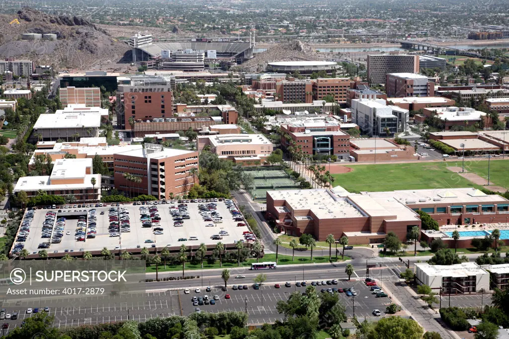 Aerial view of a city, Tempe, Phoenix, Arizona, USA