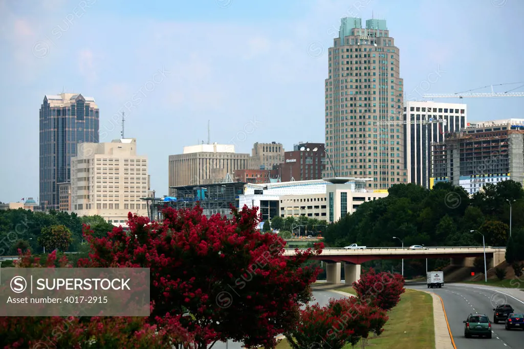 Downtown skylines, Raleigh, North Carolina, USA