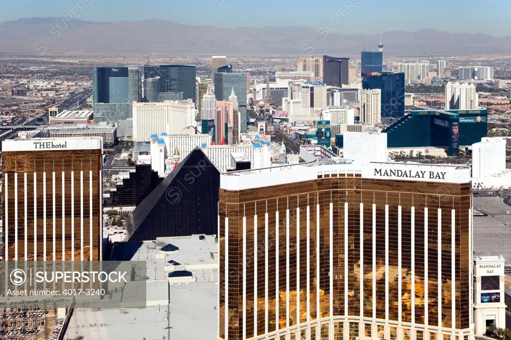 Hotels and Casinos, Las Vegas Boulevard, Las Vegas, Clark County, Nevada, USA