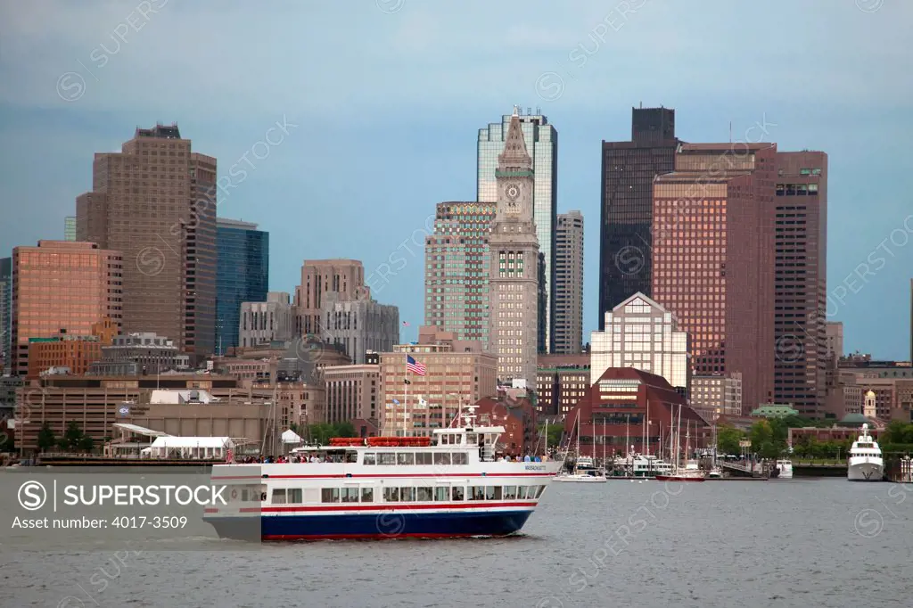 Boston, Massachusetts Skyline from across Charles River