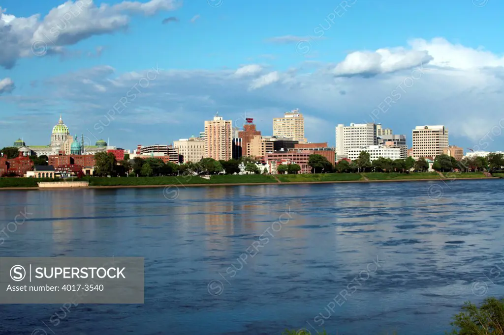 Downtown Harrisburg, Pennsylvania Skyline from the Susquehanna River