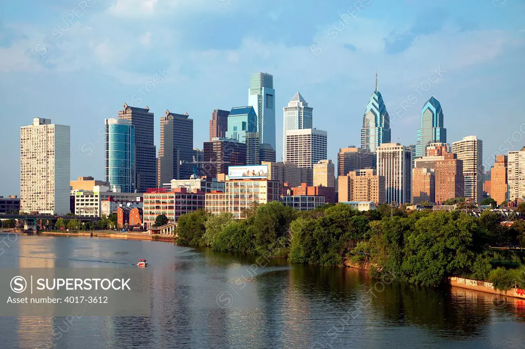 Center City, Philadelphia, Pennsylvania Skyline from the Schuykill River