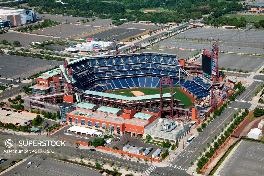 Aerial of Citizens Bank Park, Philadelphia, Pennsylvania