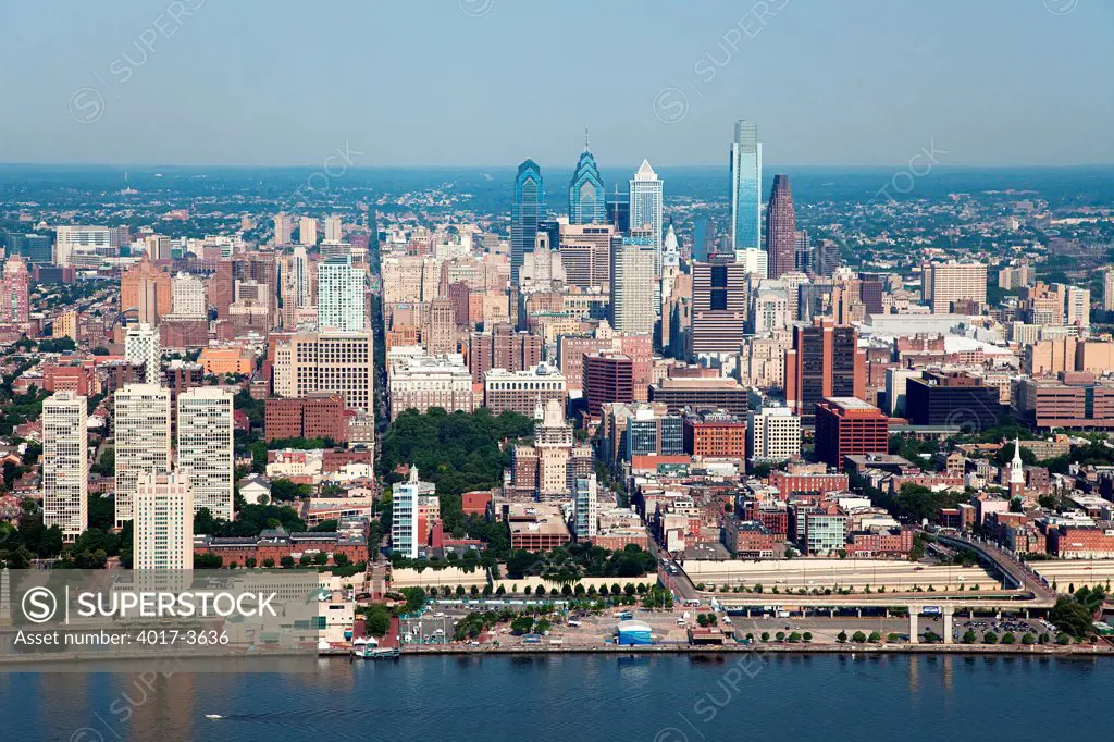 Center City Skyline, Philadelphia, Pennsylvania from over the Delaware River