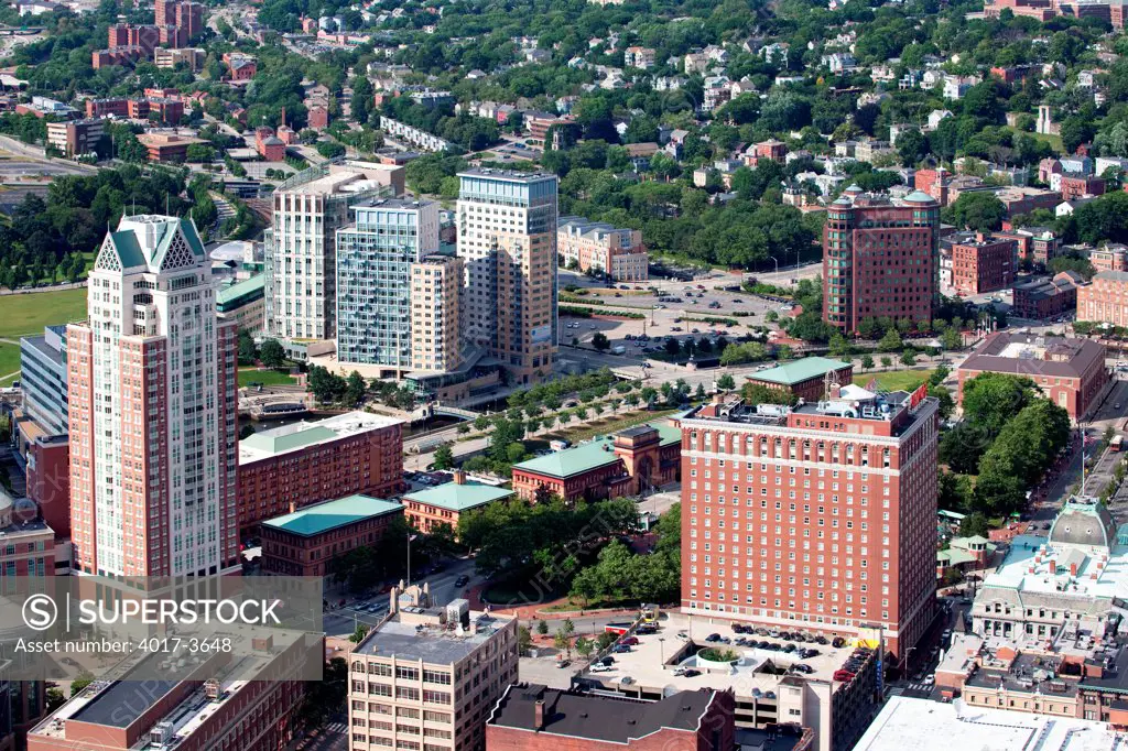 Aerial of Downtown Providence, Rhode Island