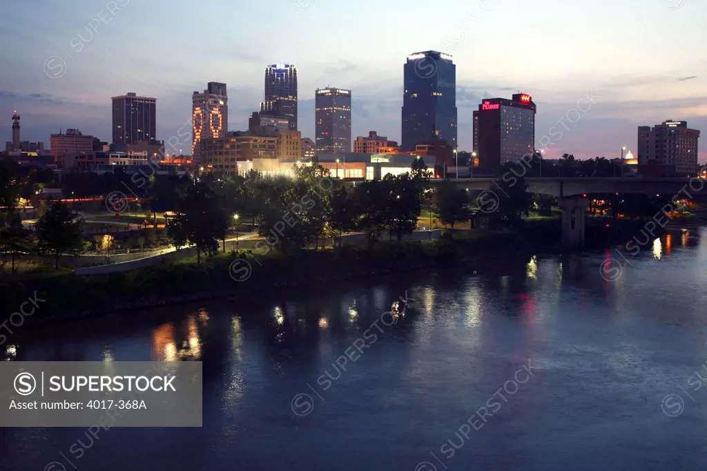 USA,   Arkansas,   Little Rock,   City skyline